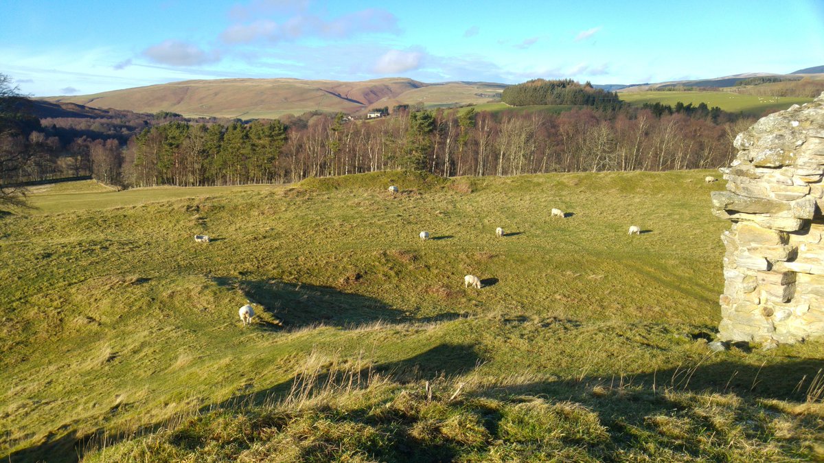 While you #StayAtHome we're bringing the #OutdoorsIndoors. These were taken at Harbottle Castle in January 2019. @NlandNP #Northumberland #NationalPark #StaySafe  #walking #views #History #FridayFeeling