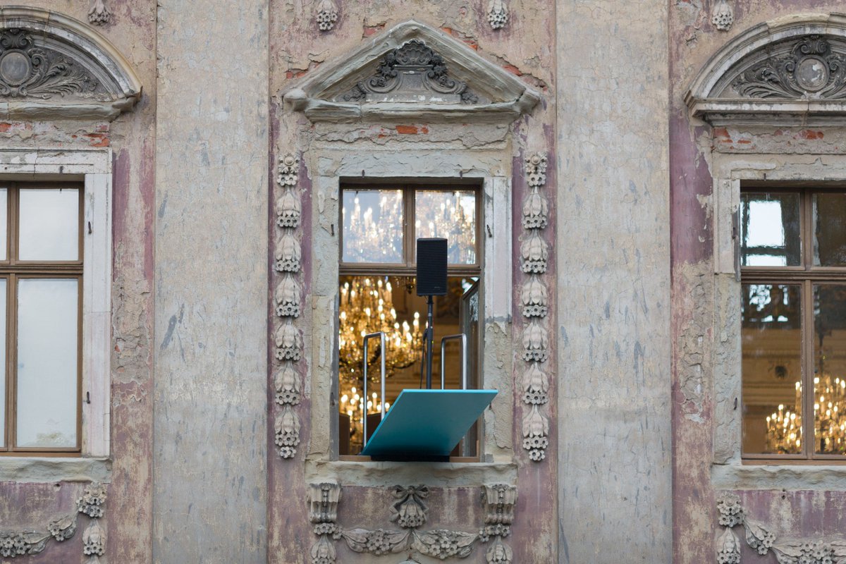spaeslab's tweet photo. Der Absprung // a 20-channel audio installation that premiered in the Thuringian Altenburg Castle in the summer of 2018 and has later been presented at the ZKM Karlsruhe in November … https://t.co/bmfWsI48ab https://t.co/vabGkzUUxw
