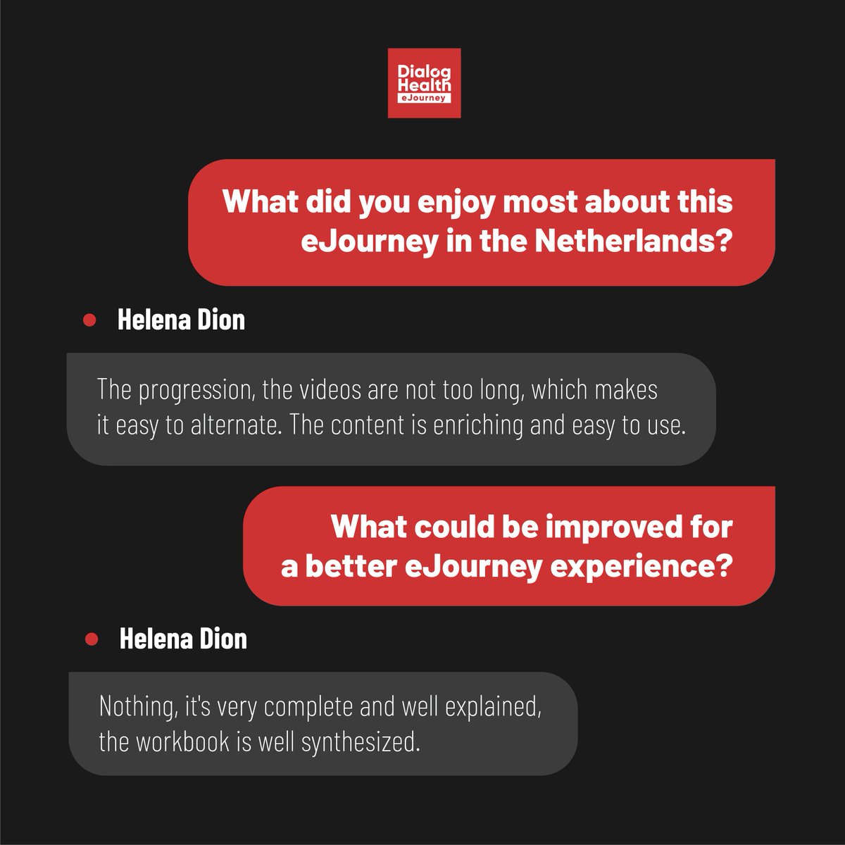 Today we would like to share with you the eJourney experience of one of our clients. Helena Dion took part in our virtual study trip to the Netherlands with iZi. 
According to her, eJourneys offer a continuous, enriching and accessible training.