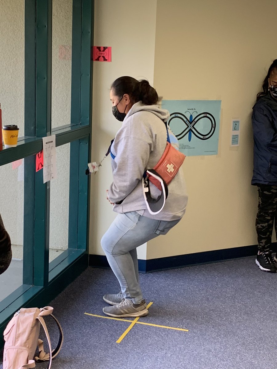 aarias2552's tweet photo. Sensory stations in the hallways ready for action! Supervisors  trained ✅ Counselor support ✅ Behavior tech ROCKS! 💪🏾@WilliamHFrazie2 @MrEstradaFUESD @FUESDSchools #teamwork #studentneeds https://t.co/fgb2sk6oVK