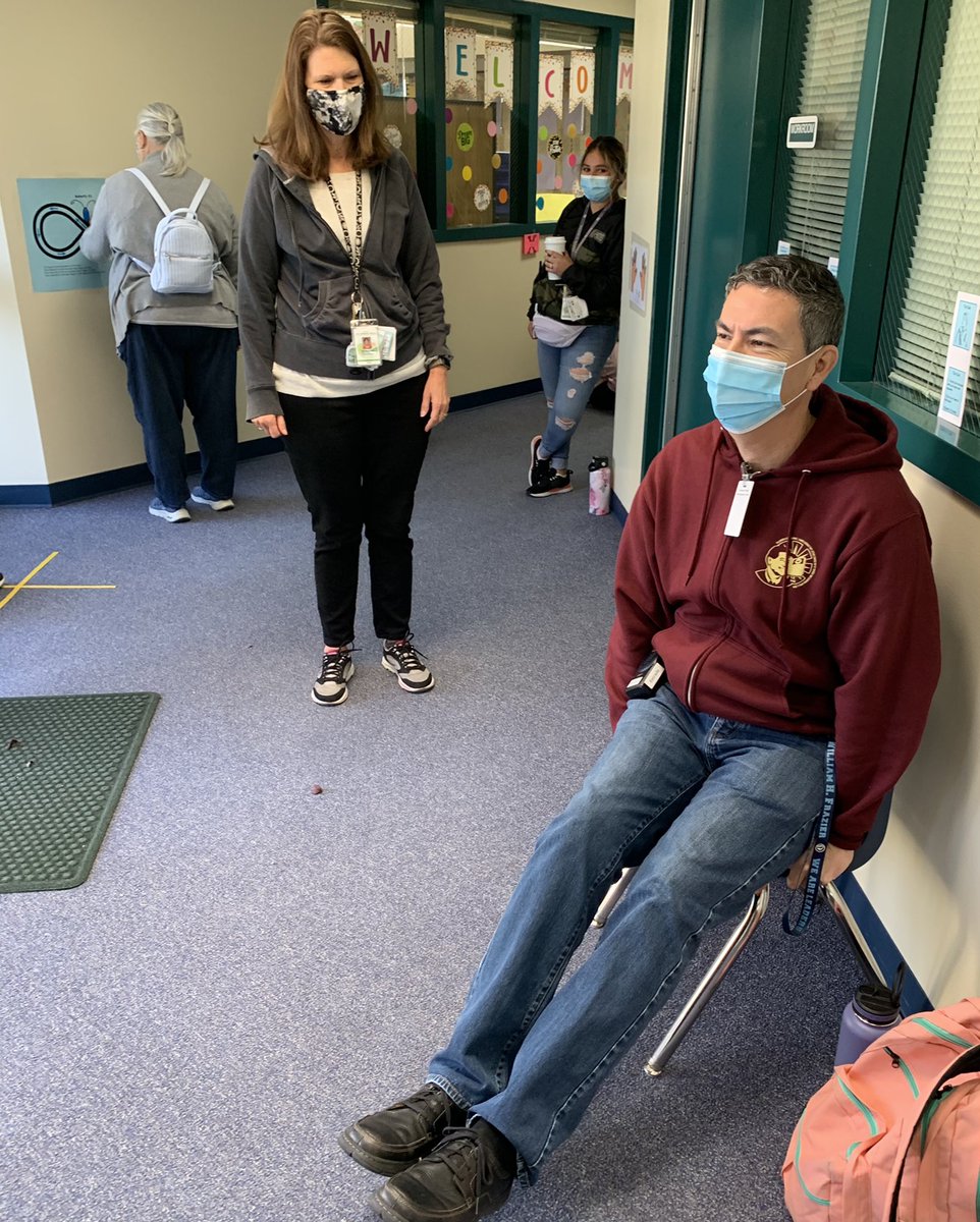 Sensory stations in the hallways ready for action! Supervisors  trained ✅ Counselor support ✅ Behavior tech ROCKS! 💪🏾<a href="/WilliamHFrazie2/">William H. Frazier Elementary</a> <a href="/MrEstradaFUESD/">eduardoestrada</a> <a href="/FUESDSchools/">FUESD Schools</a> #teamwork #studentneeds