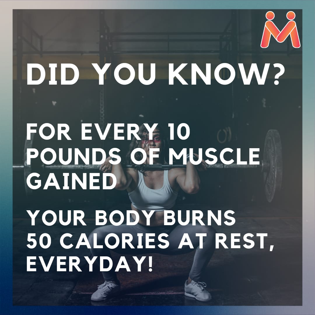 meetmefit's tweet photo. Muscle burns fuel at rest. In essence, adding 10 pounds of muscle to your frame would allow you to eat a little less than a double-stuffed Oreo and burn it off without exercise.
The MeetMeFit App will be soon available, to register click on the link below
https://t.co/ZtyQ0ZZ93G https://t.co/l1HDjqIPlN