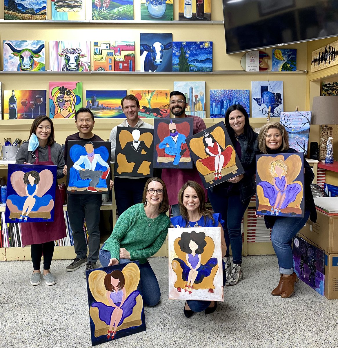 GourleyCarla's tweet image. A FUN team building event with the BT Furnishings Leadership Team! #Bougie #Trendy #CreateFUN