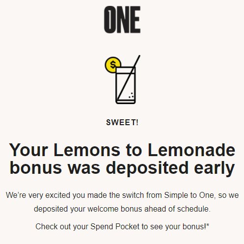 Jazzy_tastic's tweet photo. HECK YEAH??? Thank you @onefinancehq for the early bonus!!! Y'all really came through for us Simple converts... I know y'all will bring the goodness!!! Y'all are listening to feedback and I can't wait to see how this bank not only meets Simple, but outdoes it! #onefinance #202One https://t.co/qr6rUpXSTC