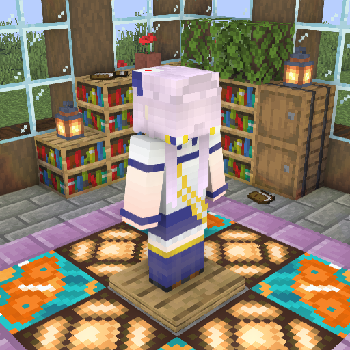 熔岩寒水 Lava Water 第十二號minecraft Skin 二創作品 畫的是vtuber詠星悠宇奈 因為人設與人造衛星有關 所以喜歡天文的我也在推特發了與人造衛星之相關知識 這次也畫了她的skin 詠星天文館