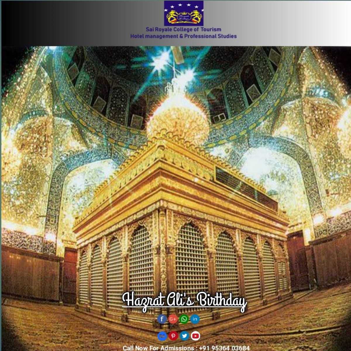 RoyalecollegeHM's tweet photo. Hazrat Ali is regarded as the rightful heir of Prophet Muhammad by Shia Muslims and was born at the holiest place of Islam, at Kaaba in Mecca.
#hazratali #prophet #prophetmuhammad #royalecollege #sairoyalecollege #royalecollgemeerut #travel #safar #airlines #tourism #hm https://t.co/LnHVFxFfgC
