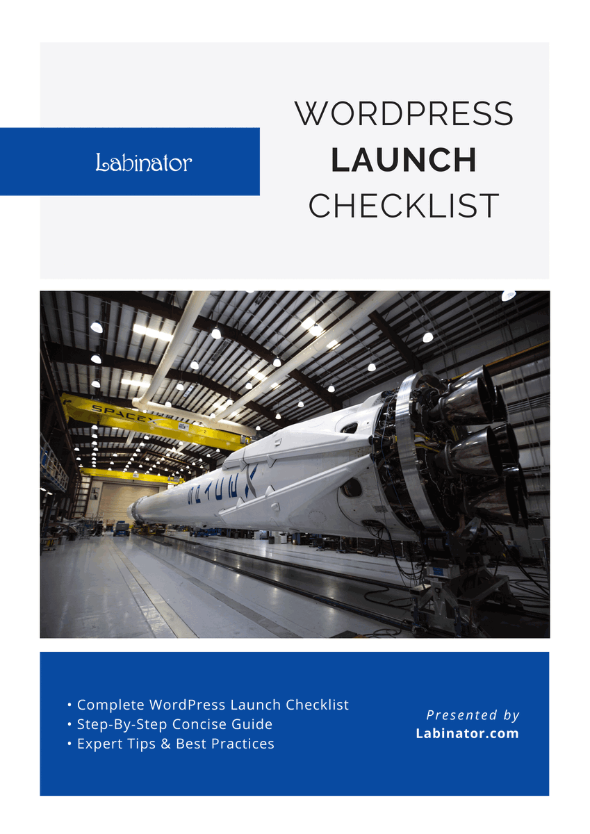 Labinators's tweet image. This launch checklist for WordPress websites: A step-by-step template that makes sure you don&apos;t forget any crucial steps on the journey to launch. 

labinator.com

#WordPress #Launchchecklist #ebook #guide