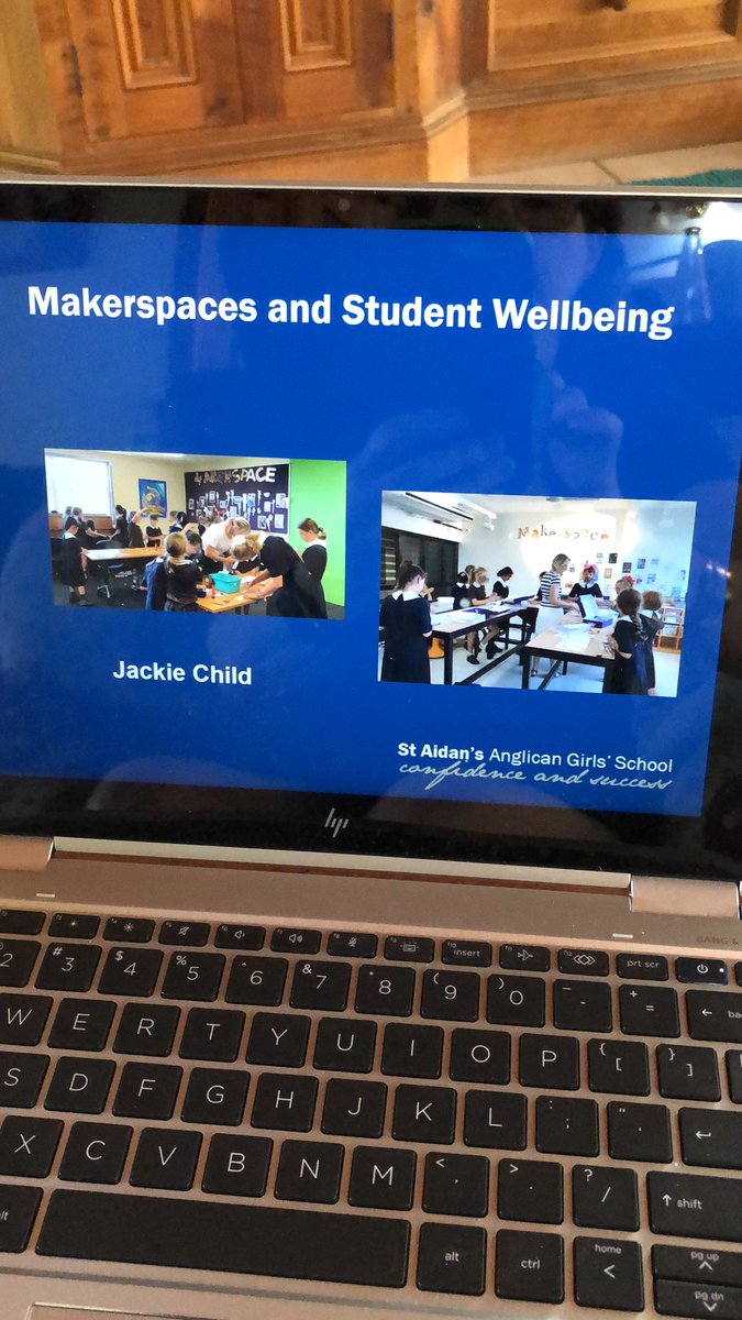 jackie_child's tweet photo. Hopefully participants @NatEduSummit found some points of interest in my presentation on Makerspaces and Student Well-being! I’m an advocate for #makerspaces 😀👏🏼A place for Ss to learn, discover, play, feel safe and have ‘fun’ https://t.co/PcjQO9nPgs