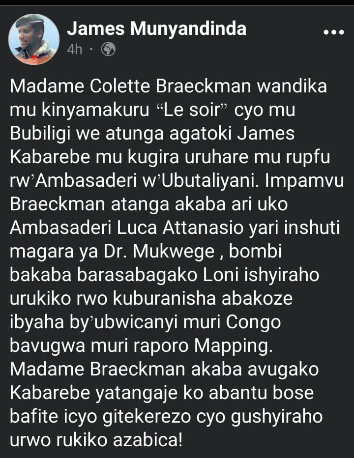 Pourquoi le Régime Rwandais continue t il à bénéficier de l'impunité avec autant des crimes ignobles, pourra t il un jour répondre à ses responsabilités face aux drames qui endeuillent toute la région des grands lacs Africains? Pas de paix sans la justice,Parlons en tous au monde
