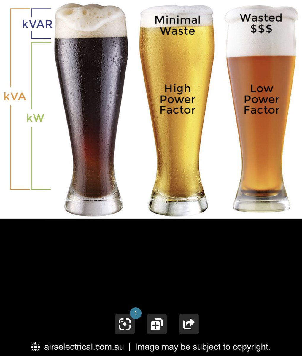 #PowerFactorBeerAnalogy