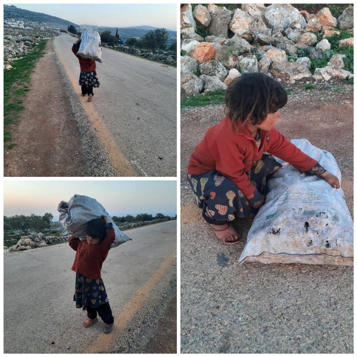 dwi_PAL1109's tweet photo. Seorang gadis #Suriah yang terlantar di pedesaan utara #Aleppo, dia terlempar di antara lembah-lembah ini, tinggal di tenda pengungsian dan mengumpulkan kayu bakar dan limbah nilon untuk pemanasan bersama keluarganya.
#UNHCR
#Syria
#SaveSyrianChildrens
#UNICEF
#Humanity https://t.co/pGukZmKkyO
