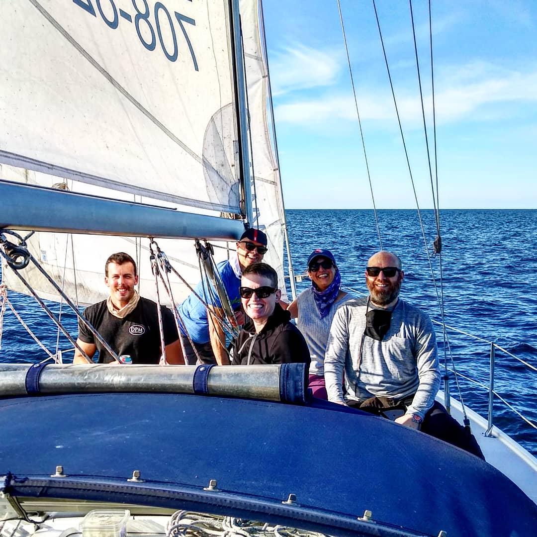 SailingMike's tweet photo. Our first charter of 2020 was a blast! Our guest wanted to just sail far into the lake. So we sailed about 18nm out before our time ran out.  We love these kinds of charters. Can't wait to do it again this year!  Want to join us? Book a sail with us at https://t.co/kvWh4MHwYq https://t.co/TfNGGOiJSp