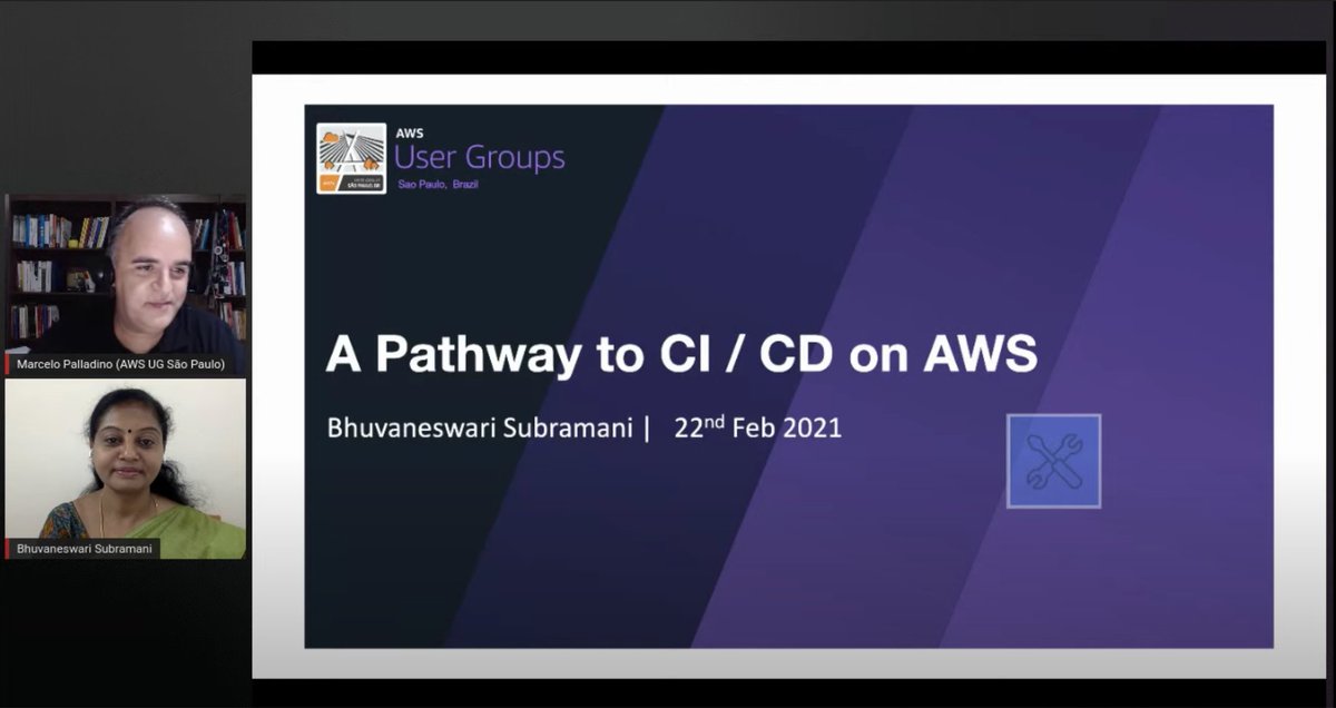 installjournal's tweet image. . @awsugsp
Thanks for having me for your first 2021 meetup and glad to share whatever I have learned and used in #DevOps, #awsdevelopertools with Sao Paulo #awscommunity
Recording: youtube.com/watch?app=desk…
SlideDeck: bit.ly/Path2CICD