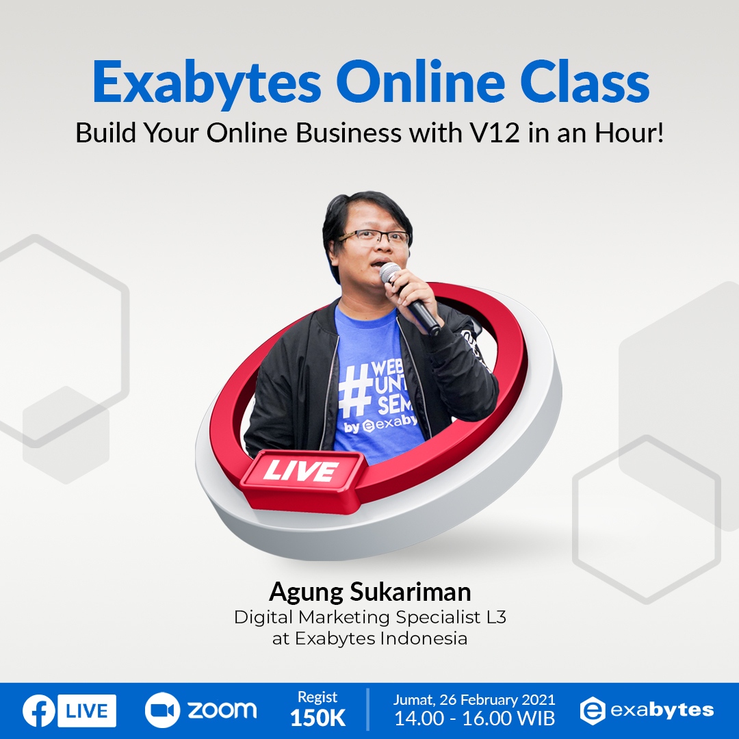 Exabytes_ID's tweet photo. ✨ HARI INI
Buat yang ingin memiliki website bisnis online, inilah saatnya untuk mengikuti kelas online ini!
☑️Web Coaching
☑️E-Certificate
☑️Free Domain & Hosting V12 Product
Daftar di
🔹 https://t.co/HinNDMNXxq
See you on 2 pm🖐
#ExabytesID #WebCoaching #Webinar https://t.co/tBtupNAoF6