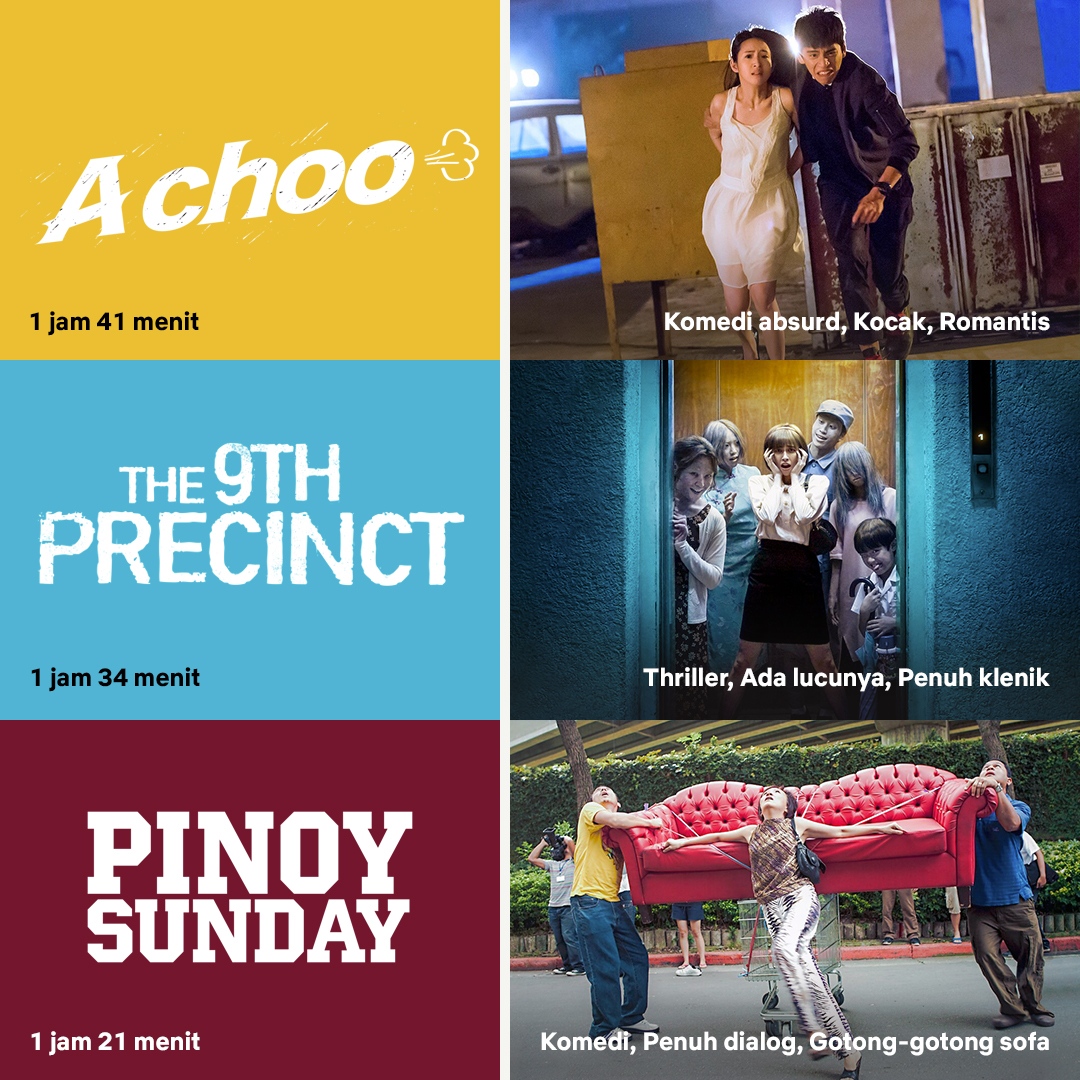 Aku kasih judul-judul Taiwan dengan berbagai genre. Ada yang bikin nangis, ada yang bikin ketawa, dan tentu saja ada yang bikin takut.