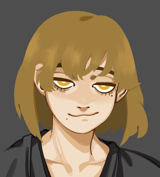 had to paint ourselves for class as a warmup so here's Me but im Norted 