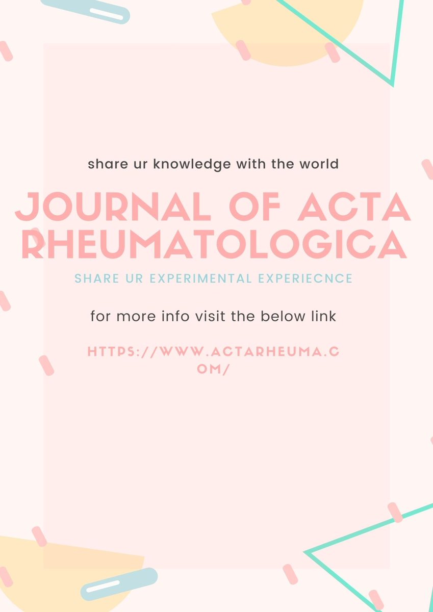 henrynicholas91's tweet photo. Submit your manu Script,Article here: https://t.co/SbIMN44jlW #rheumatology #lupus #like #arthritis #autoimmunedisease #rheumatoidarthritis #rheumatologist #dr #medicine #sle #lizad #chronicillness #vasculitis #reumatologia #h #qonartroz #alizada #skolioz #kim #osteoporoz #menis https://t.co/RzMfEpbwrG