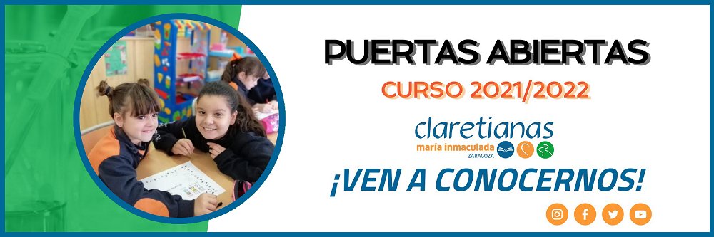 Un año más abrimos las puertas para mostrar a todas las familias interesadas nuestro modelo educativo.
En nuestra web podréis ver cómo es el día a día en nuestras aulas y reservar una cita para conocernos. #ClaretianasEsTuColegio
bit.ly/2ZS2TZ8