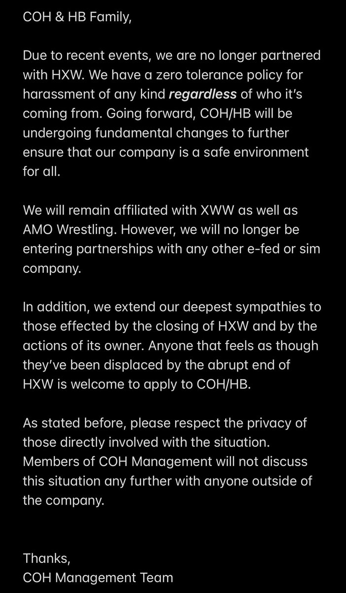 COH Wrestling tweet media