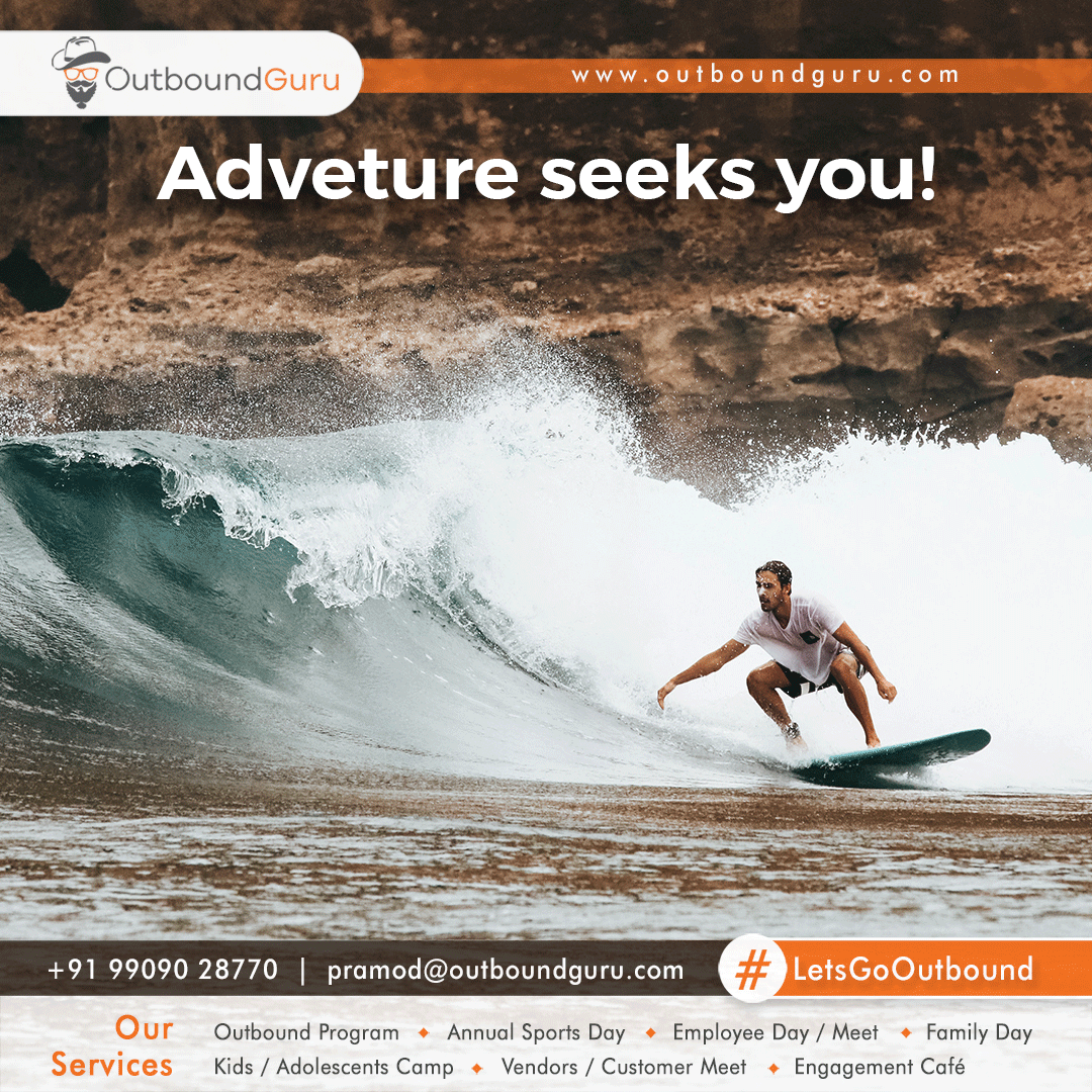 Switch off the titles tag & anxieties and gear up to embrace adventurous experiences for a positive impact.

#LetsGoOutbound #Surfers #Adventure #Adventures #Adventurous #Outdoor #Outing #Outbound #LnD #Learning #TnD #Training #HR #LearningNDevelopment #HumanResources