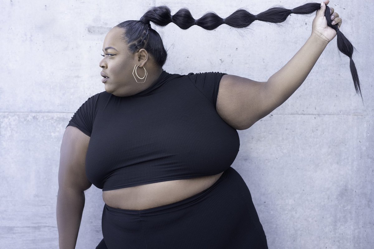Confidence Long As My Ponytail 🔥 #PlusSize #Jenzi #Dancer #LGBTQ #BadBitch