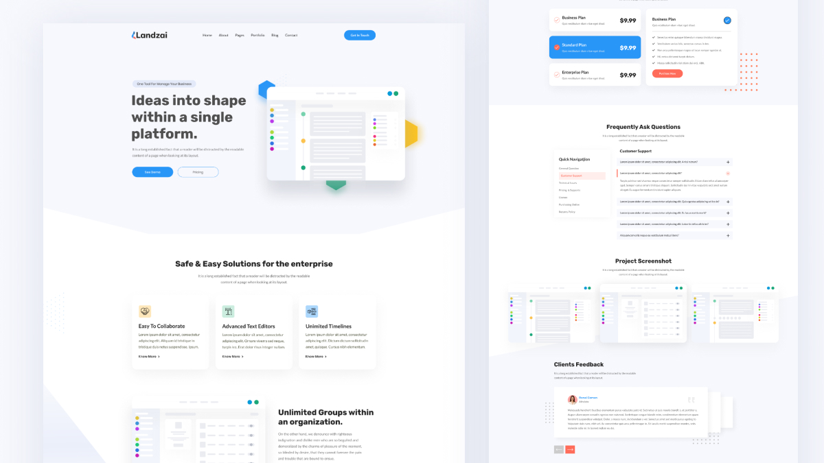LabZainik's tweet image. Hello People,
Here is Sass (Software as a service) landing page. This is a conceptual project, the main focus was a web application featuring. 😍
Take a look at our portfolios
Behance: behance.net/zainiklab
Dribbble:  dribbble.com/zainiklab
UI8:  ui8.net/zainiklab
#figma