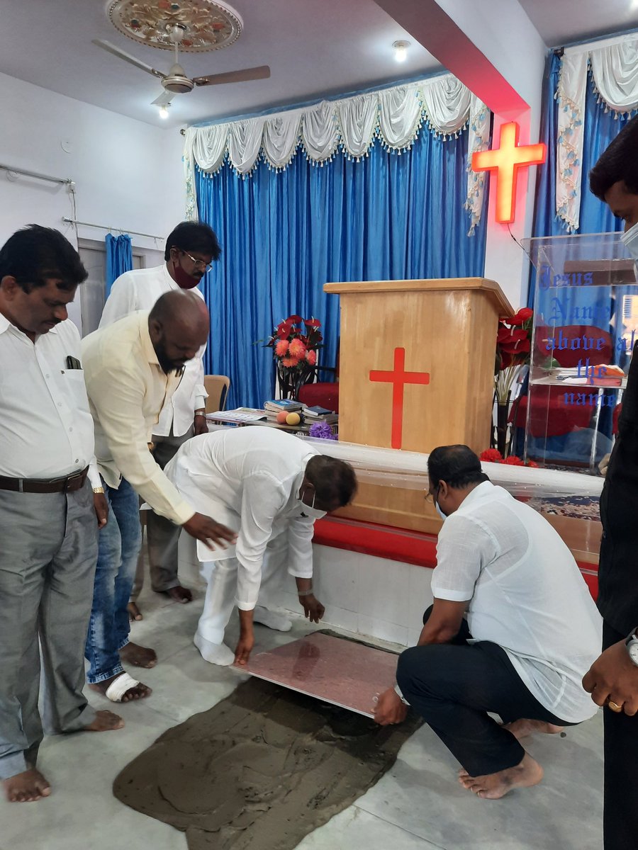 thekjgeorge's tweet photo. Inaugurated the renovation works of Glorious Prayer Hall Church, Rama Swamy Palya, in Sarvagna Nagara constituency this morning. The expenses will be borne from my personal funds as my service to the community.
@INCSarvagnaNagara @KPCC #CommunityService https://t.co/7nmnx8caHo