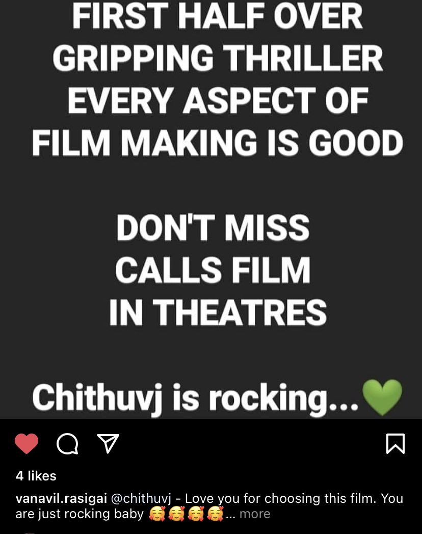 kmhighlights1's tweet photo. First fan review is in

Obviously - intriguing and interesting. 

#chithuvjcalls #VJChitra @chithuofficial https://t.co/pQoiBWc3kR
