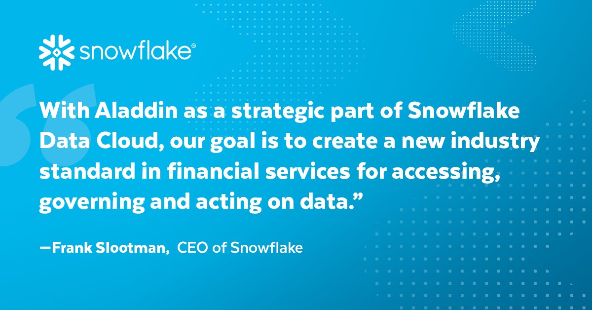 robpughsley's tweet photo. @SnowflakeDB Data Cloud is a powerful solution for eliminating data silos within the investment management industry. 

Announcing a strategic partnership with @blackrock and the launch of Aladdin Data Cloud #PoweredBySnowflake  https://t.co/WtYQDYLVrN https://t.co/7vpGJjFeEp