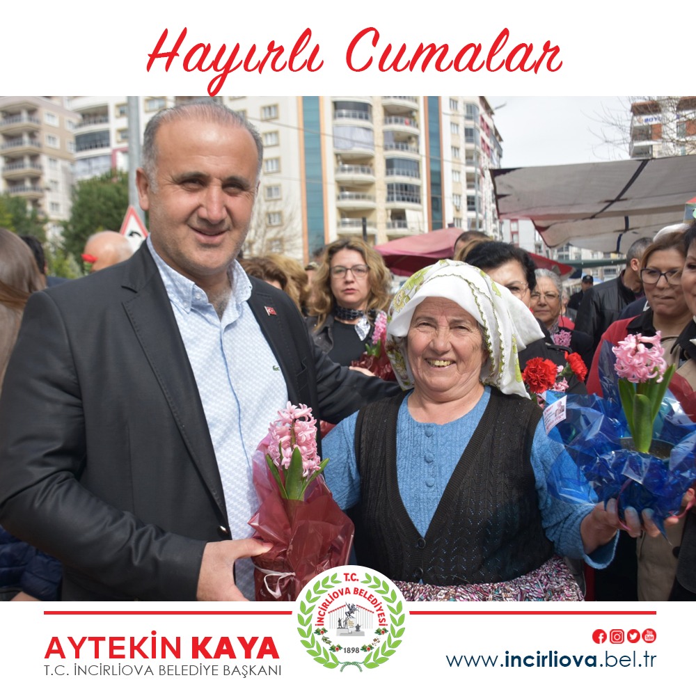 İyilik ve güzelliğin üzerine kurulu her sohbet hayır getirir. Bolca mutluluk ve huzur verir. Rabbim mübarek Cuma gününün şefaatine tüm vatandaşlarımıza sağlık, huzur ve mutluluk versin. Cumamız mübarek olsun. #HayırlıCumalar #İncirliovaBelediyesi #İncirliova #tb