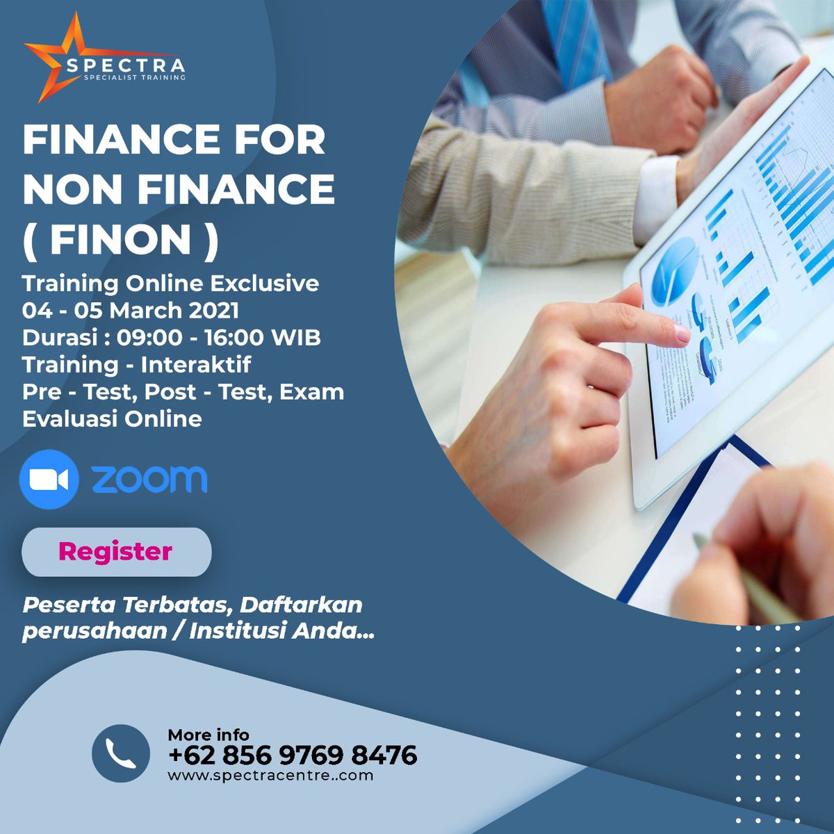 SpectraCentre's tweet photo. Training Online - Confirm Runnning !

Via Zoom - Training Interaktif 

Detail Sylabus : https://t.co/FsbJhG5MQR 

#publictraining #inhousetraining #trainingonline #inhousetrainingonline #trainingpublic #seminar #workshop #infotraining #infoseminar #trainingonline #onlinelearning https://t.co/ikEvJjNKb0