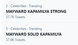 MWMalta's tweet photo. Wow naman 2nd and 3rd 
MAYWARD KAPAMILYA STRONG
MAYWARD SOLID KAPAMILYA

#MayWard
@maymayentrata07
 
@Barber_Edward_ https://t.co/zssmrwQhcW