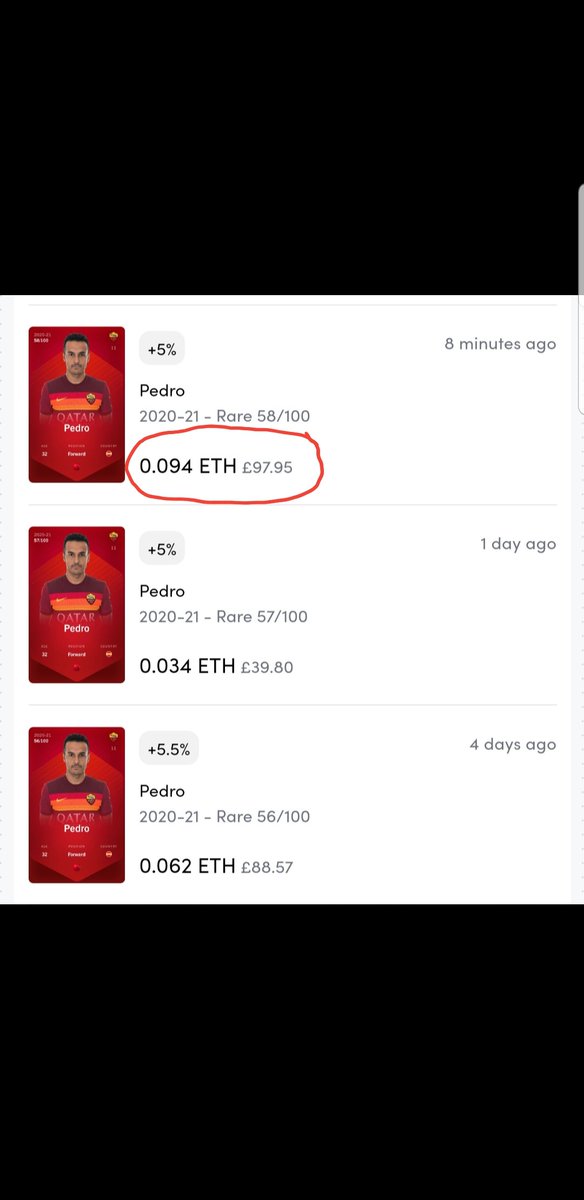 BearSorare's tweet photo. Attention all new users on #sorare - check the secondary market before bidding at auction. This Pedro just went for 0.094 whilst there were 4 cheaper versions available on the market... https://t.co/T6V8wwsEVt