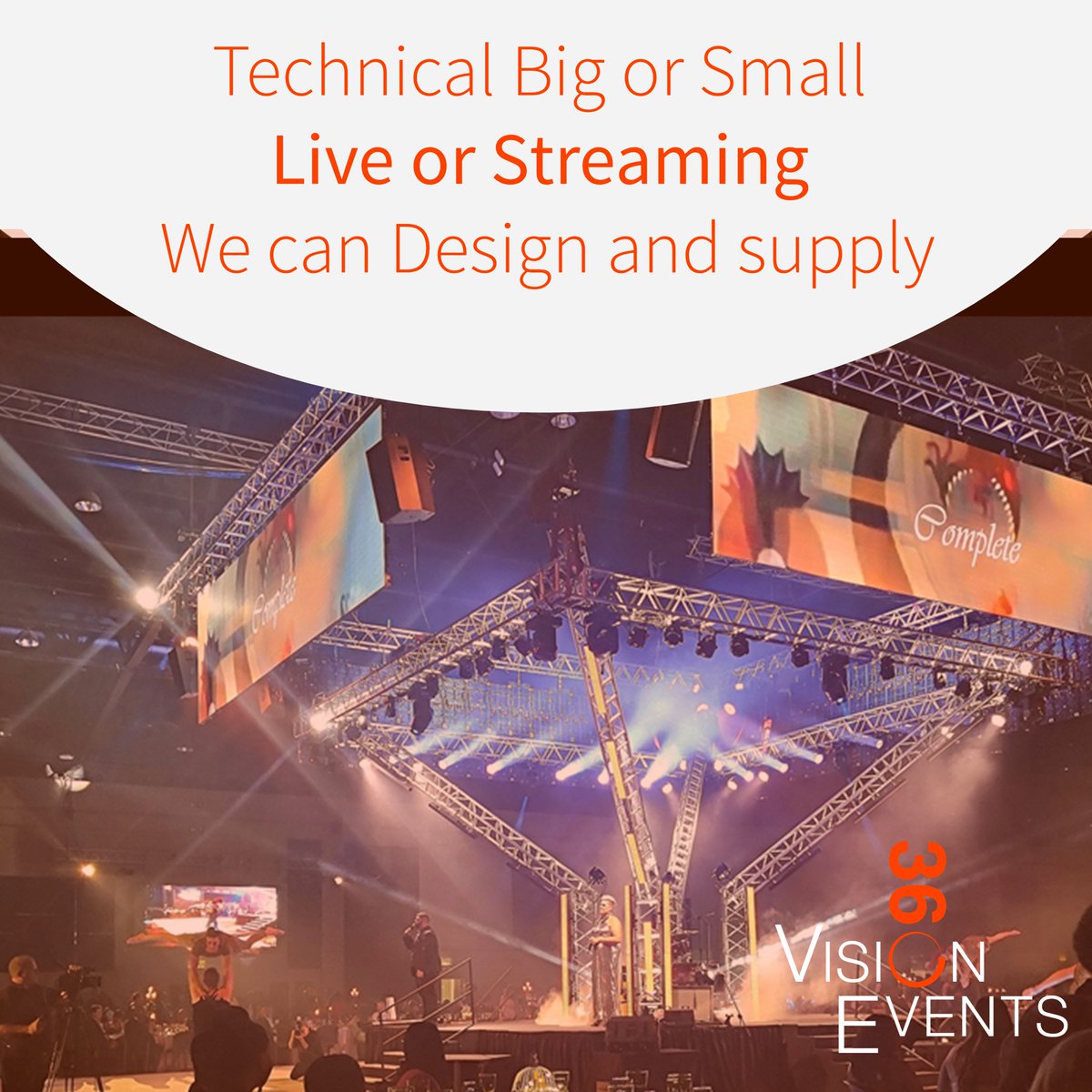 No Technical is too big or to small from live shows to Streaming we can design and supply. That’s where we come in! Contact us today at info@360visionevents.co.za Reference #(your reference) for bookings and queries. Like our Page. <a href="/360VisionSA/">360 Vision Events</a> #Livestreaming #Sound #Gala #MICE