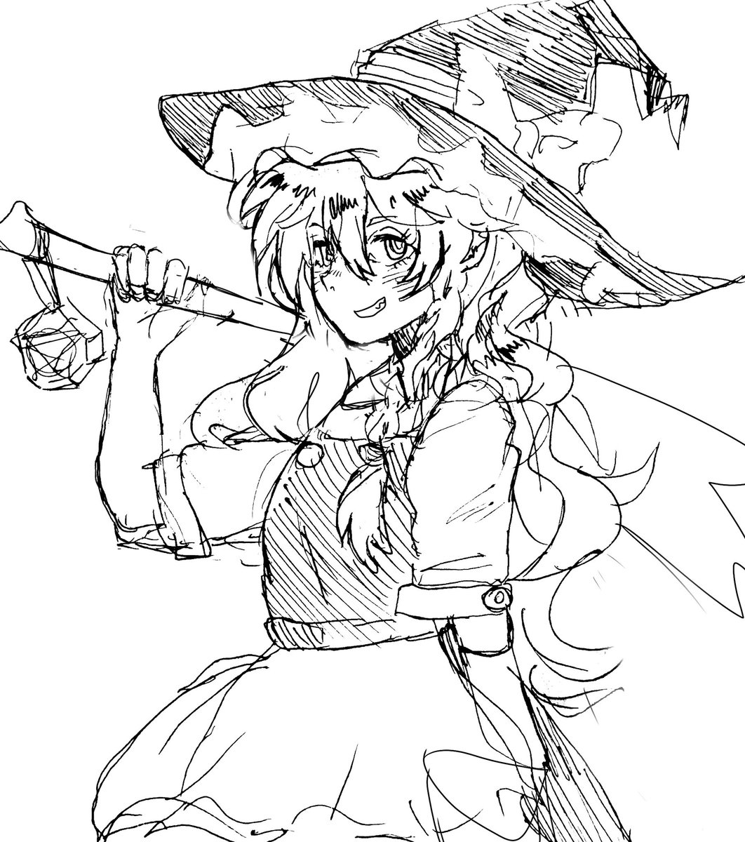1発描きまりさ 