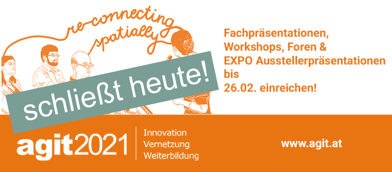 agit_team's tweet photo. Letzter Tag - letzte Chance!
Steht eine Nachtschicht bevor? Einreichung sind heute noch bis 23:59 möglich!
https://t.co/NrFVwURUUZ
#besserspaetalsnie #UrbanDataScience #GeoIT #GIS #Laserscanning #OpenSource #DataCubes #Umweltschutz https://t.co/KigZAYXKoc