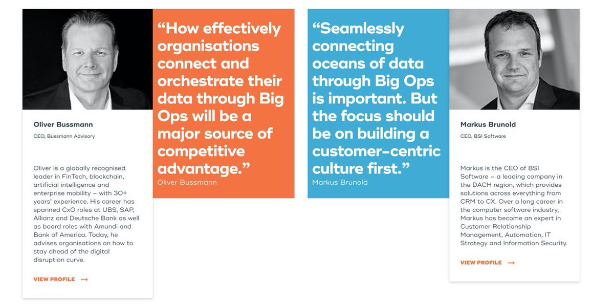 obussmann's tweet photo. Join my Big Debate with Markus Brunold on March 18:

Should Financial Services move from Big Data to Big Ops?

Registration: https://t.co/r4dS4BJBgS 

#FinTech #BigOps #BigData https://t.co/DBVfHAZrkp