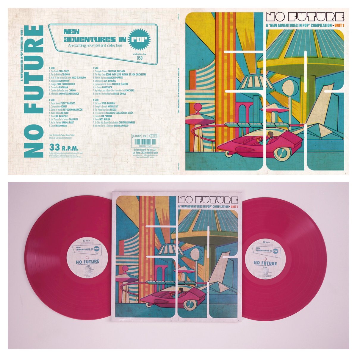 OUT TODAY! VARIOS "No Future: A New Adventures In Pop compilation • Unit 1" Doble-LP #50 @papa_topo <a href="/aikoelgrupo/">aikoelgrupo</a> <a href="/cariniopop/">cariño</a> <a href="/axolotesbanda/">Axolotes Mexicanos</a> <a href="/LosBonsais/">Los Bonsáis</a> <a href="/capitansunrise/">Capitán Sunrise</a> <a href="/Nosmiran1/">Nosmiran</a> <a href="/LiaPamina/">Lia</a> <a href="/cristinaq_pop/">Cristina Quesada</a> <a href="/Neleonard_band/">Neleonard</a> <a href="/diekatapult/">Die Katapult</a>  - mailchi.mp/elefant/new-ad…