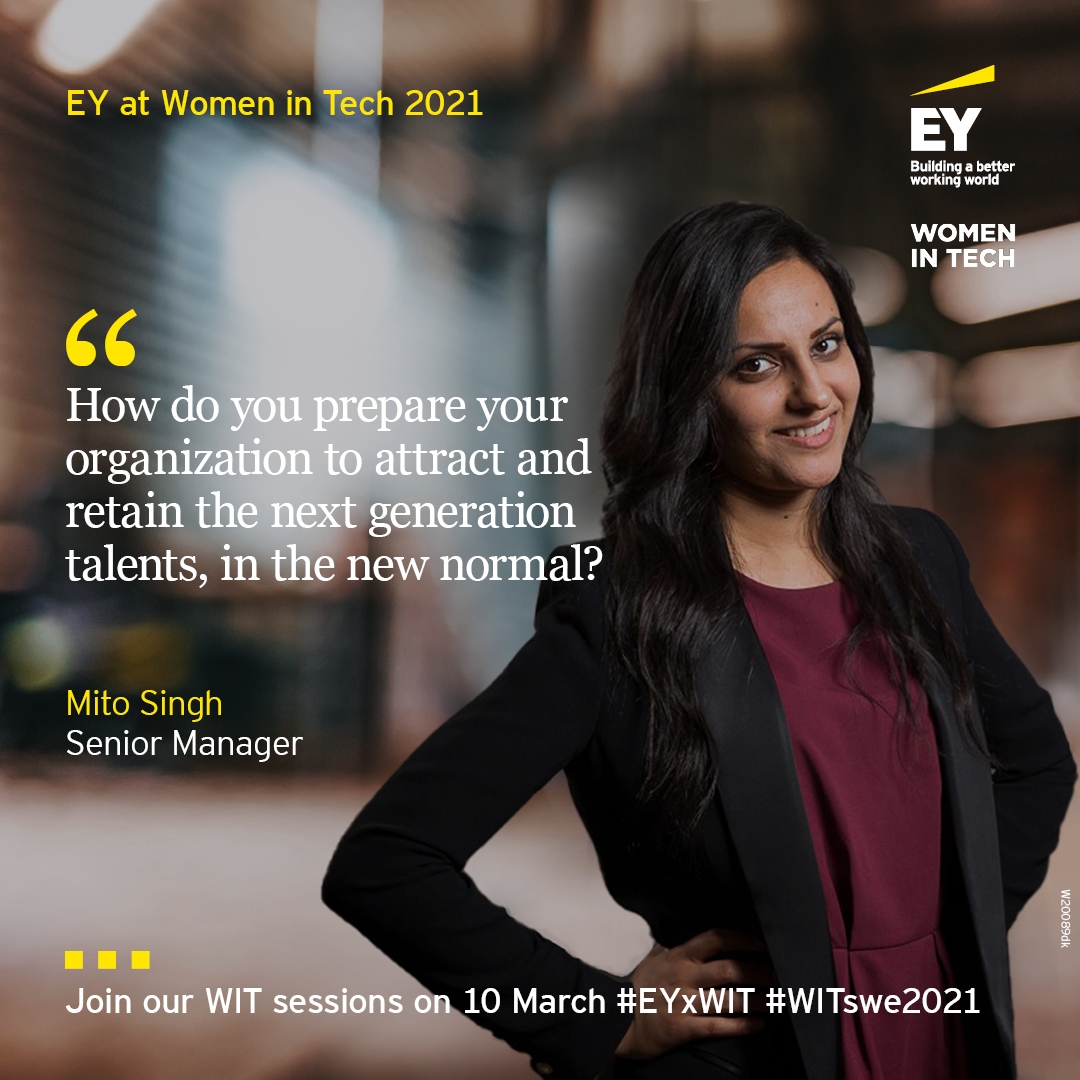 We’re getting ready for this year’s Women In Tech with a number of topics to explore – hope to meet you there, virtually. #EYxWIT #WITswe2021 #SheBelongs