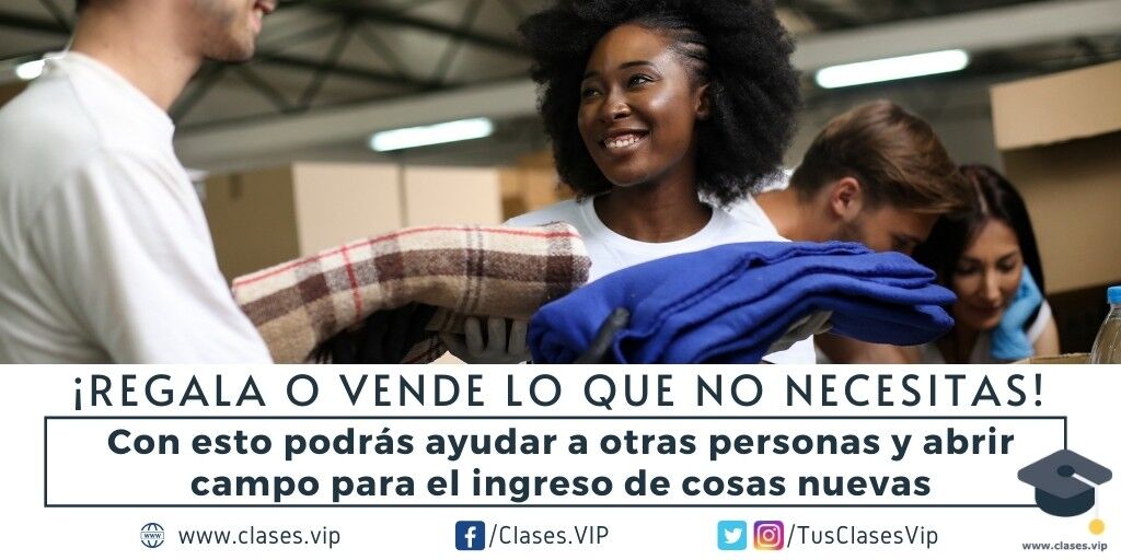 TusClasesVIP's tweet photo. ¡Regala o vende lo que no necesitas!

Con esto podrás ayudar a otras personas y abrir campo para el ingreso de cosas nuevas.

#ReflexiónFinDeSemana https://t.co/Crv9cqzRZW