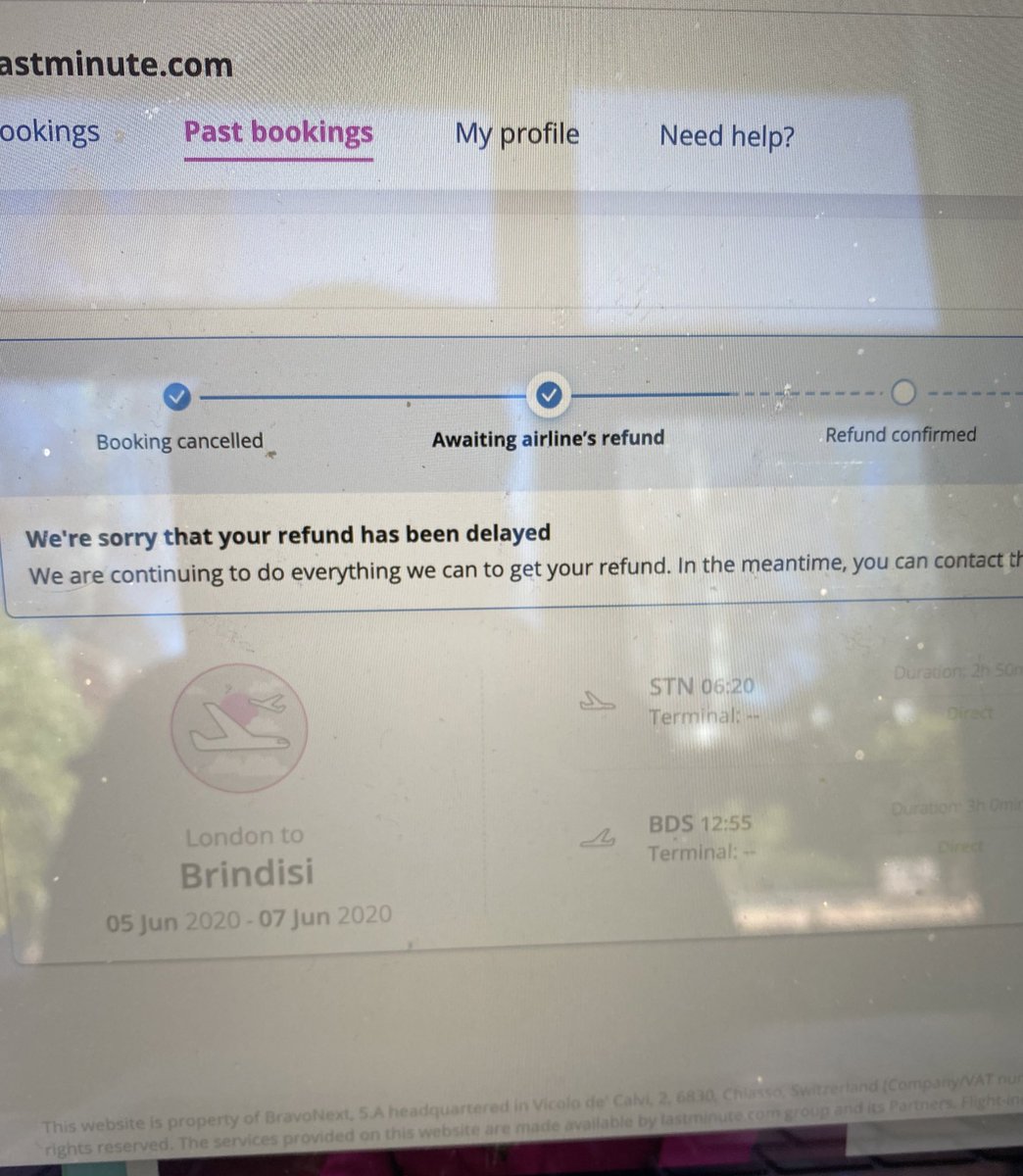 So <a href="/lastminute_com/">lastminute.com</a> a flight that was cancelled in June last year... refund given by the airline but you are still holding on to it? 1000 emails to your customer service and calls (which just hang up when you get through)... this is surely illegal? <a href="/BBCWatchdog/">BBC Watchdog</a> <a href="/ATOLprotected/">ATOL</a>