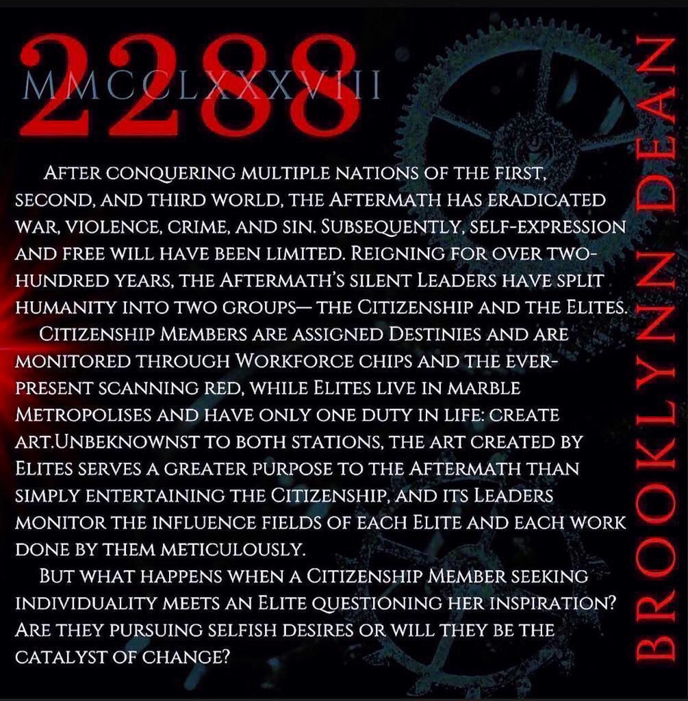 2288_BOOK's tweet photo. @Poetryman551 Thanks!

𝘿𝙤𝙣’𝙩 𝙬𝙖𝙣𝙩. 𝘿𝙤𝙣’𝙩 𝙩𝙝𝙞𝙣𝙠. 𝘿𝙤𝙣’𝙩 𝙛𝙚𝙚𝙡.

2288 is a tale of humanity, choice, and the illusion of freedom that reviewers are calling “anything but just another #dystopia tale”.

Paperback:
https://t.co/zZcDNbDX8O

Ebook:
https://t.co/C8k1GFxGSu https://t.co/7u1ClWtrJF