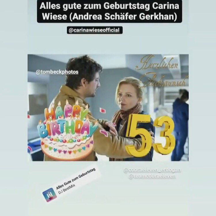 Happy birthday Tom Beck und Carina Wiese    