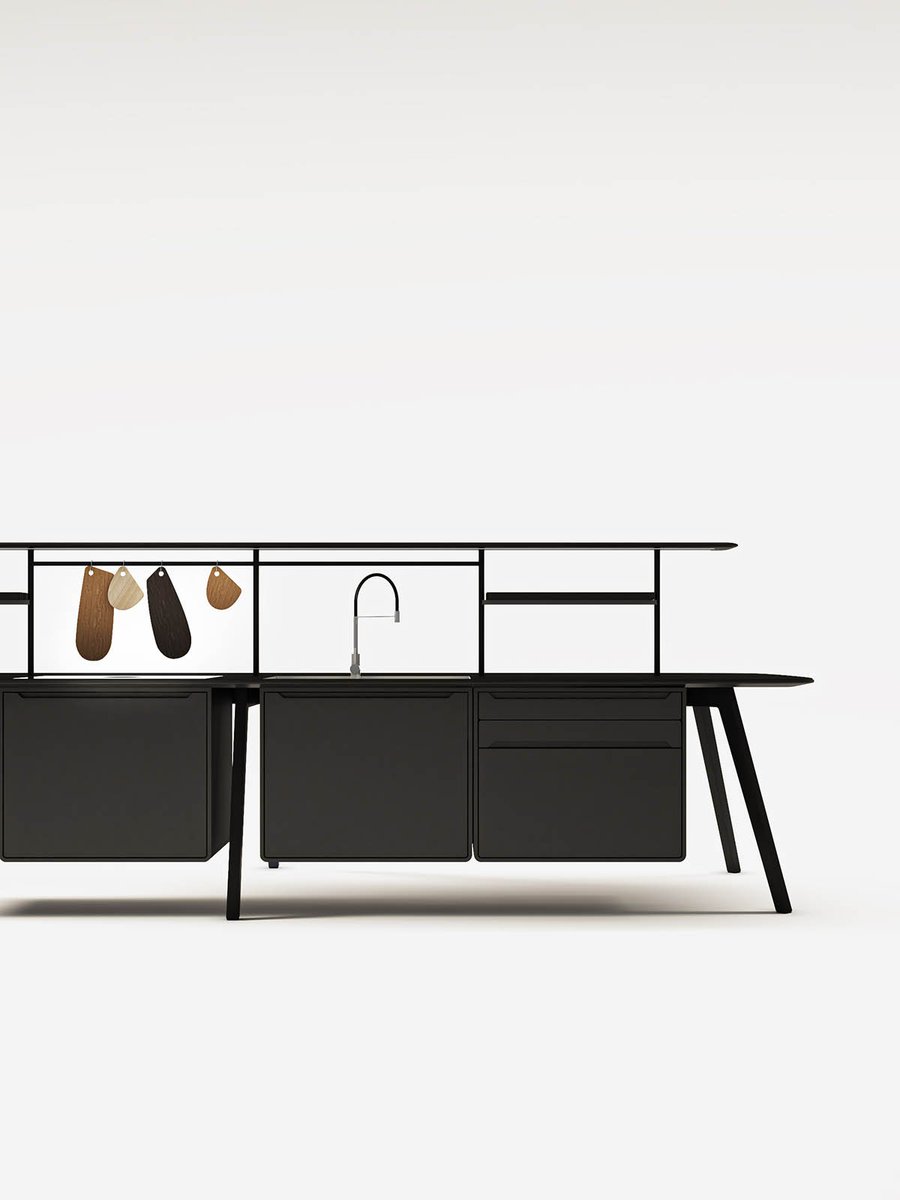 Lets get people back in the office and when we do maybe we need to look at how we use the space more effectively. How about integrating these new kitchen island units? Marine ply, Fenix® tops and integrated sink, microwave, cooker and hob! How bloody cool!! #office #design #work