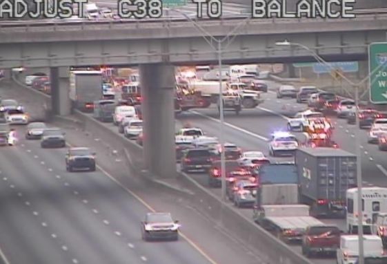 x.com/ChuckRoadsCLT/… UPDATE - multiple lanes blocked at Exit 9 with heavy delays