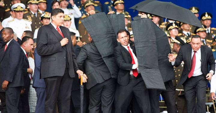 Cuando en 2018 un dron explotó en pleno discurso de Maduro, así reaccionaron ellos