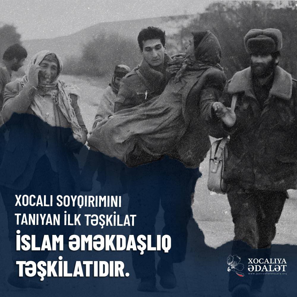 Ayna12987256's tweet photo. The massacre took place on Feb. 26, 1992 when Azerbaijani civilians, attempting to evacuate the town of Khojaly after coming under attack, were gunned down by Armenian troops as they fled towards the safety of Azerbaijani lines. #JusticeForKhojaly https://t.co/CxwLHGhC0j