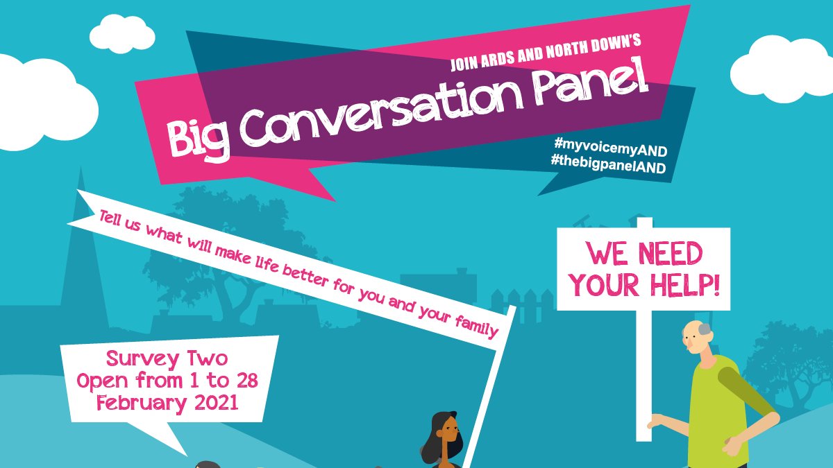 The Big Conversation Survey Two - closes Sun 28 Feb! The survey explores a range of topics from health and wellbeing, the environment, tourism and more. Click here to take part: bit.ly/3qXmZg4
#myvoicemyAND