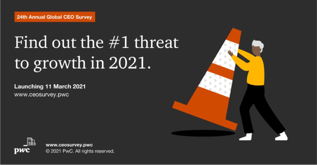 Pandemics? Climate change? Cyber? Register here to get insights from 5,050 CEOs in 100 countries, live at our 24th Global #CEOSurvey launch event! cnbcevents.com/ceo-survey
