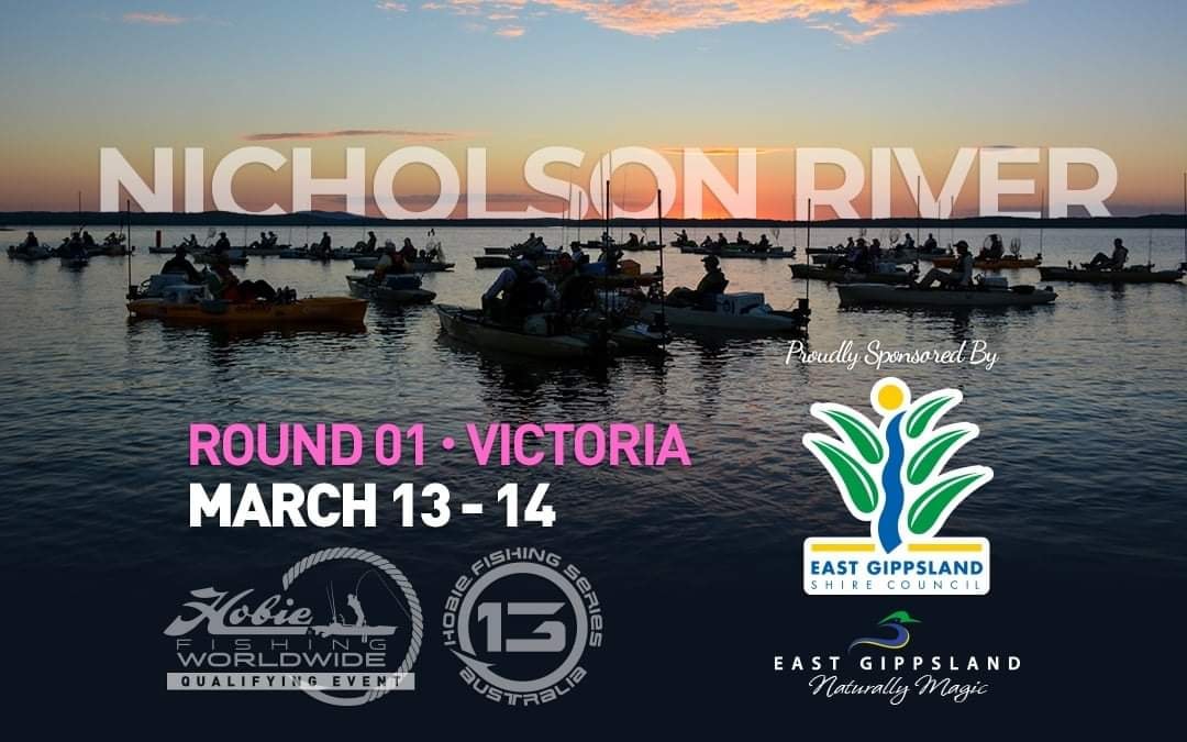 Wonderful #Nicholson is host to the <a href="/HobieFishingAus/">Hobie Fishing Aus</a> Series Worlds Qualifying Round 1 on March 13-14 2021! 
#HobieFishing fans can enter today &amp; find event info at bit.ly/3pXbIeO Discover great places to stay on our websites <a href="/visitgippsland/">Visit Gippsland</a>